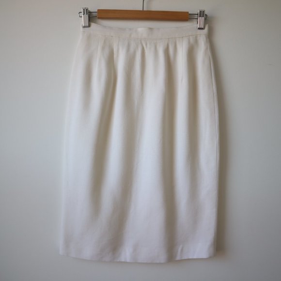 Vintage Ports International White Skirt, Size 8 - Picture 2 of 16